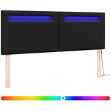  LED glava kreveta Crna 160 cm Lažna koža | shoptok.hr