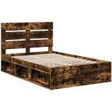  Konstrukcija postelje z vzglavjem Dimljeni oreh 120 x 200 cm, (5000103086) | Shoptok.si