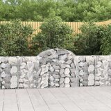  Lučne gabionske košare 6 kom 200x30x80/100 cm pocinčano željezo | shoptok.hr