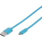 kabl USB 2.0 A/microB Blue 1m 35817 kabal
