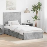  s od storage Betonski sivi 90 x 190 cm Konstruirano drvo | shoptok.hr