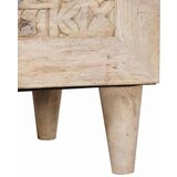 vidaXL Highboard s policom Bijelo 40 x 33 x 110 cm masivno drvo manga | shoptok.hr