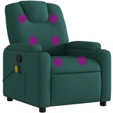 Maison Chic masažni naslanjač - Relax naslanjač temno zeleno blago, (22134261) | Shoptok.si