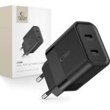TECH-PROTECT C20W 2-PORTNI MREŽNI POLNILEC PD20W ČRN ZA TELEFONE, (21974816) | Shoptok.si