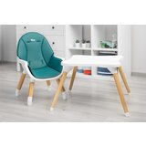 CARETERO Stol za hranjenje Tuva 2V1Temno zelena iks | Shoptok.si