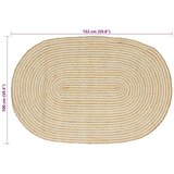  Tepisi za područja Prirodna i bijela 100 x 152 cm Juta | Eponuda.ba