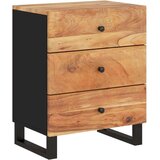  Noćni ormarić 50x33x62 masivno drvo bagrema i konstruirano drvo | shoptok.hr