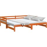  Dnevni krevet na razvlačenje voštano smeđi 80x200 cm | shoptok.hr