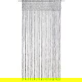  The Living Store Zavesa makrame antracitna 140x240 cm bombaž - Zavesa, (21452772) | Shoptok.si