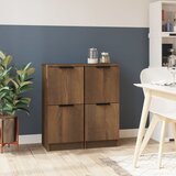 The Living Store Komoda 2 kosa rjavi hrast 30x30x70 cm konstruiran les - Komoda, (21661923) | Shoptok.si