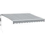 Avtomatsko zložljiva tenda antracit in bela 300x250 cm | Shoptok.si