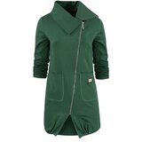 Pri Thin long sweatshirt with a diagonal zipper and a BEATA neck warmer | shoptok.hr