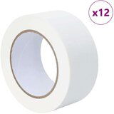 vidaXL Maskirni trakovi za slikarje 12 pcs Bela 50mm x 50m Papir | Shoptok.si