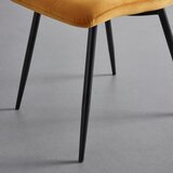 Bessagi Home Stol Suri, Rumena, Žamet | Shoptok.si