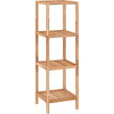 The Living Store kopalniška polica 36x36x112 cm trden orehov les - kopalniška polica, (21503944) | Shoptok.si