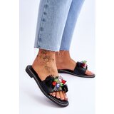 S. BARSKI Slippers With Decorative Beads S.Barski | Shoptok.si