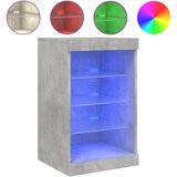 Maison Chic Komoda - Predalnik z LED lučkami betonsko siva 41x37x67 cm, (21720893) Cene