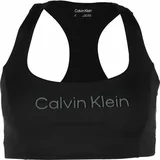 Calvin Klein ESSENTIALS PW MEDIUM SUPPORT SPORTS BRA Ženski sportski grudnjak, crna, veličina