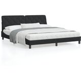  Okvir za krevet s uzglavljem crni 180x200 cm baršunasti | shoptok.hr