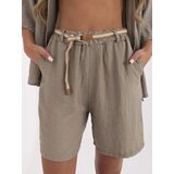 Italy Moda Shorts-MI-SN-6620.72P-dark beige | Shoptok.si