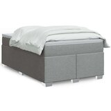 vidaXL Krevet s oprugama i madracem svjetlosivi 120x190 cm od tkanine | shoptok.hr