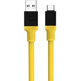 Fat Man kabel USB-A/USB-C - 1m - Žuta KP31180