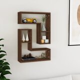 Maison Chic 2 kosi Stenske Police - Viseče police rjav hrast 50x15x50 cm inženirski les, (21793495) | Shoptok.si