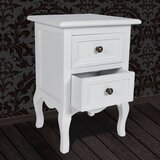  Noćni ormarići s 2 ladice 2 kom od MDF -a bijeli | shoptok.hr