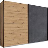 Rauch Möbel omara z drsnimi vrati, antracit, hrast artisan | Shoptok.si