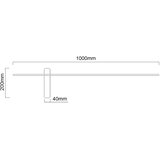 Open design OR85075 - led zidno svetlo bene LED/10,5W/230V 100 cm zlatna | Eponuda.com