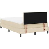 Krevet s opruga kutije s LED trakama Krema 120 x 200 cm tkanina | Eponuda.com