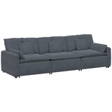  Modularna sofa s jastucima, baršunasta, tamno siva | shoptok.hr