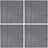  Tepih pločica Svijetlosiva s prugom 50 x 50 cm 4 pcs | Eponuda.ba
