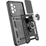  ovitek armor ring z zaščito kamere za samsung galaxy S23 5G - črn | Shoptok.si
