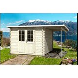 Male kuće Drvena vrtna kućica GLORIA D + SD150 290 × 290 cm sa šindrom | shoptok.hr