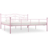  Okvir za krevet ružičasti metalni 200 x 200 cm | shoptok.hr