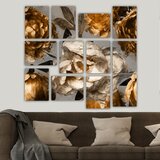 Wallity 12MDF43YS multicolor decorative mdf painting (12 pieces)