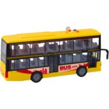  Dvojni avtobus za igro z zvočnimi in svetlobnimi učinki 1:16 - rumen | Shoptok.si