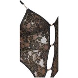 Abierta Fina otvoreni bodi od čipke sa kamenčićima (crno-zlatni) | shoptok.hr