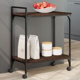  Kuhinjska kolica boja hrasta 60,5x31x72,5 cm konstruirano drvo | shoptok.hr