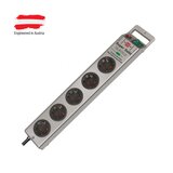  Super-solid produžni kabel s utičnicama (broj šuko utičnica: 5 kom., srebrne boje, 2,5 m, maksimalna prolazna jačina struje: 13.500 a) | shoptok.hr