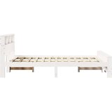  Krevetna konstrukcija Bijelo 135 x 190 cm Masivna borovina | shoptok.hr