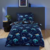 Catherine Lansfield Črna/modra posteljnina za zakonsko posteljo 200x200 cm Christmas Gamer – | Shoptok.si