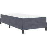 vidaXL Boxspring krevet s madracem Tamno siva 100 x 200 cm Baršun | shoptok.hr