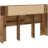 vidaXL Vzglavna omarica starinski les 160x18,5x103,5 cm inženirski les | Shoptok.si