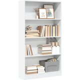 vidaXL Regal za knjige bijeli 80x24x143 cm konstruirano drvo Cijene