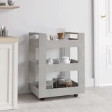  Kolica siva boja betona 60x45x80 cm konstruirano drvo | shoptok.hr