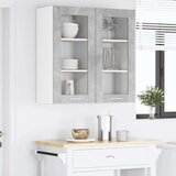 vidaXL viseći ormarić zidne riga 2 pcs betonski sivi 40 x 31 x 80 cm | shoptok.hr