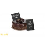 SECURIT etiketne KREDNE TABLE A4 v ČRNI barvi s priborom za postavitev TAGA4WT | Shoptok.si