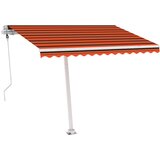 Maison Chic Prostostoječa avtomatska tenda - Senčniki 300x250 cm oranžna/rjava, (22039579) | Shoptok.si